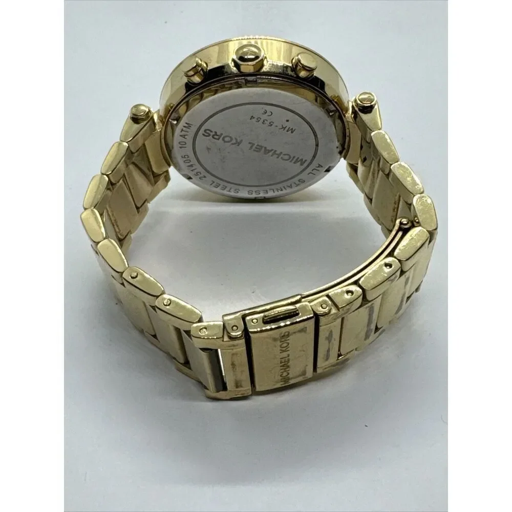 Michael Kors Parker MK5354 Women's Gold Stainless Steel Analog Dial Watch JNA641